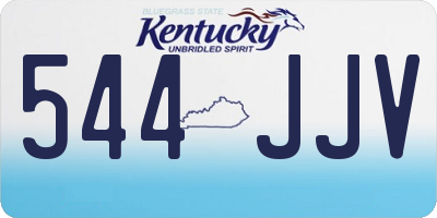 KY license plate 544JJV