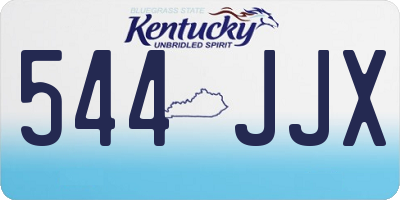 KY license plate 544JJX