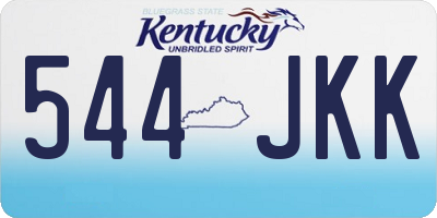 KY license plate 544JKK