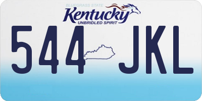 KY license plate 544JKL