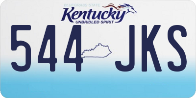 KY license plate 544JKS
