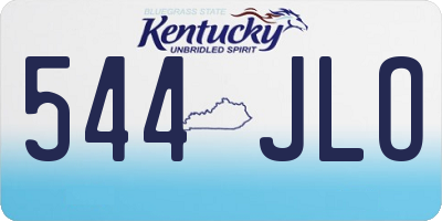 KY license plate 544JLO