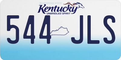 KY license plate 544JLS