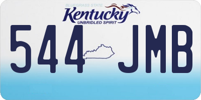 KY license plate 544JMB