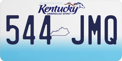 KY license plate 544JMQ