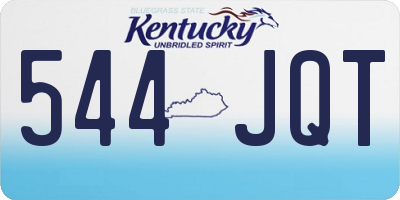 KY license plate 544JQT