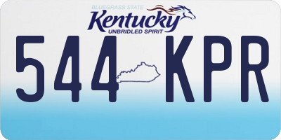 KY license plate 544KPR
