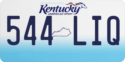 KY license plate 544LIQ