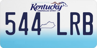 KY license plate 544LRB