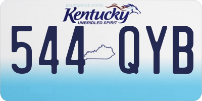 KY license plate 544QYB