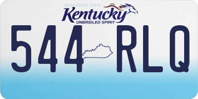 KY license plate 544RLQ