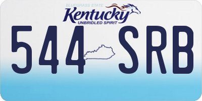 KY license plate 544SRB
