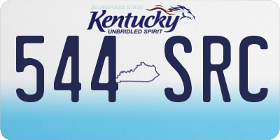 KY license plate 544SRC
