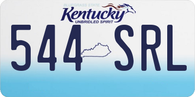 KY license plate 544SRL