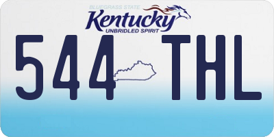 KY license plate 544THL