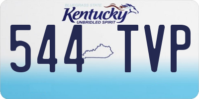 KY license plate 544TVP