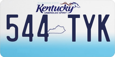 KY license plate 544TYK