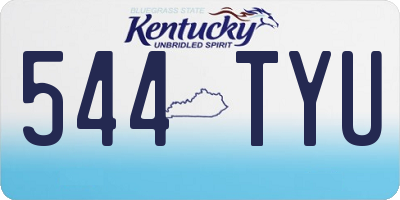 KY license plate 544TYU
