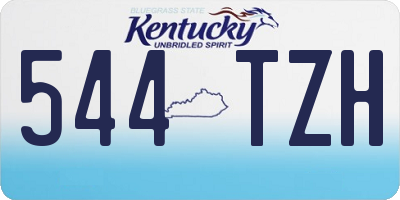 KY license plate 544TZH