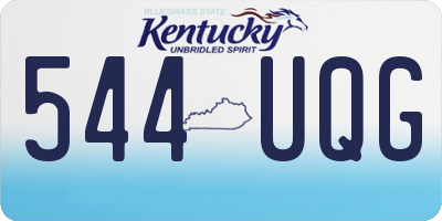 KY license plate 544UQG