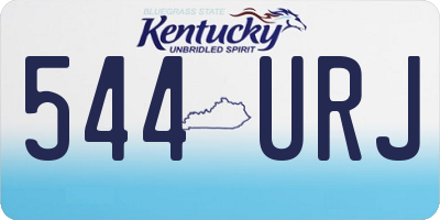 KY license plate 544URJ