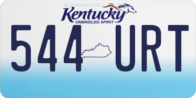 KY license plate 544URT