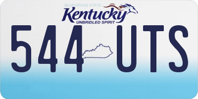 KY license plate 544UTS