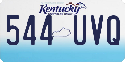 KY license plate 544UVQ