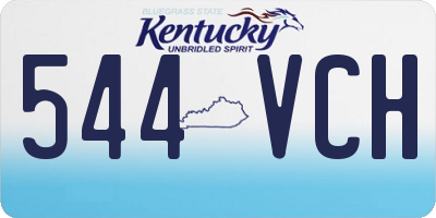 KY license plate 544VCH