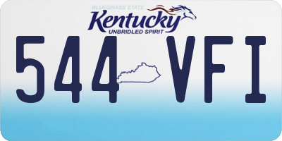KY license plate 544VFI