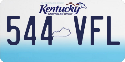 KY license plate 544VFL