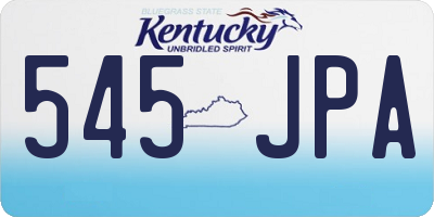 KY license plate 545JPA