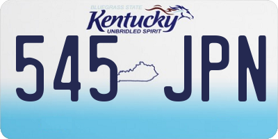 KY license plate 545JPN