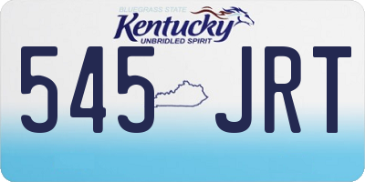 KY license plate 545JRT