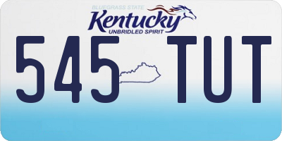 KY license plate 545TUT