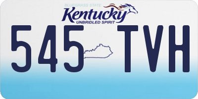 KY license plate 545TVH