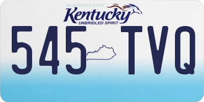 KY license plate 545TVQ