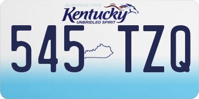 KY license plate 545TZQ