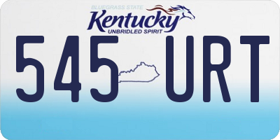 KY license plate 545URT