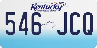 KY license plate 546JCQ