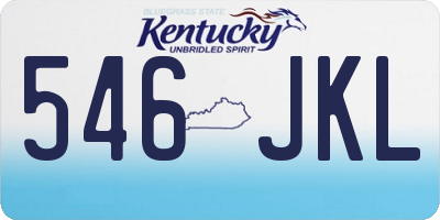 KY license plate 546JKL