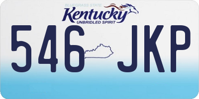 KY license plate 546JKP
