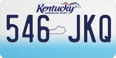 KY license plate 546JKQ
