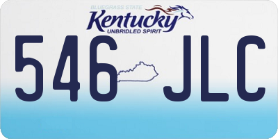 KY license plate 546JLC