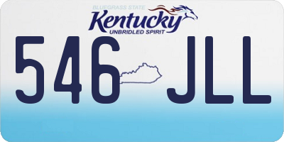 KY license plate 546JLL