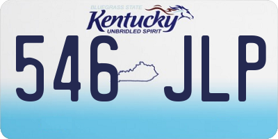KY license plate 546JLP