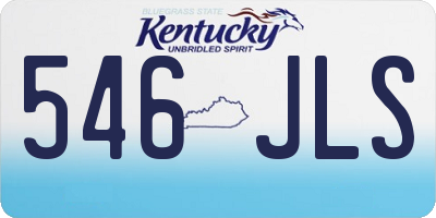 KY license plate 546JLS