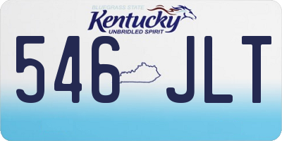 KY license plate 546JLT