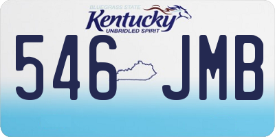 KY license plate 546JMB