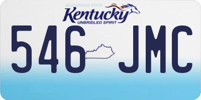 KY license plate 546JMC